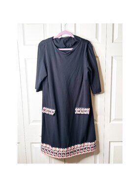 Madderson London Naomi Navy Blue Maternity Sheath Dress Women's Size BR 18